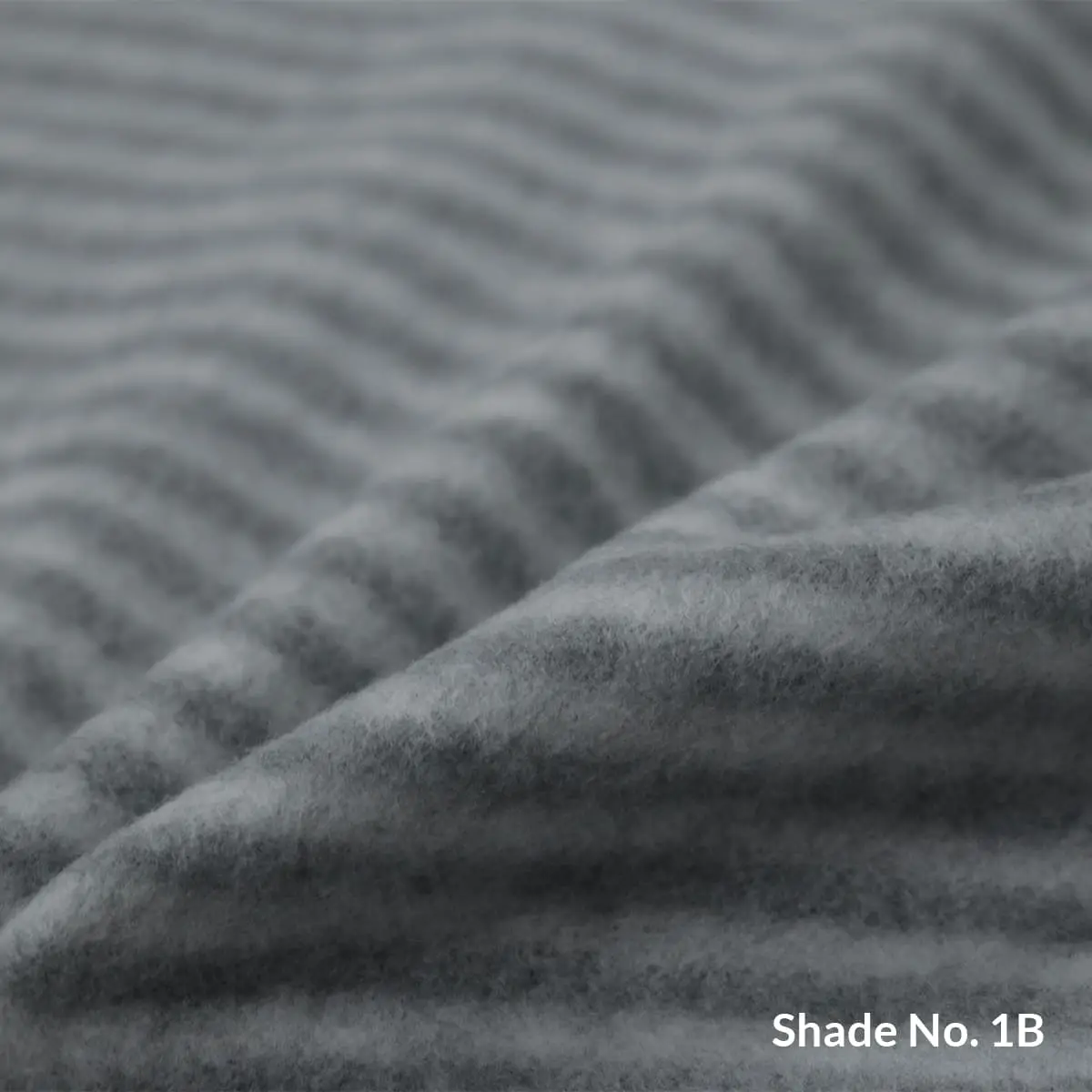 No-Dye Melange Fleece Throw | Double-Sided Brushed | Stripe I Grey Shade