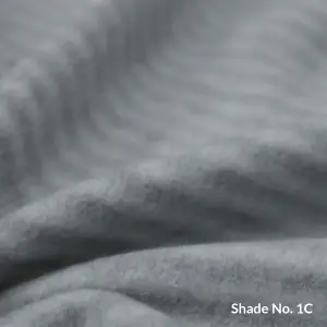 No-Dye Melange Fleece Throw | Double-Sided Brushed | Stripe I Grey Shade