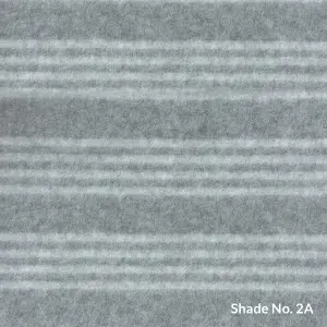 No-Dye Melange Fleece Throw | Double-Sided Brushed | Stripe II Grey Shade