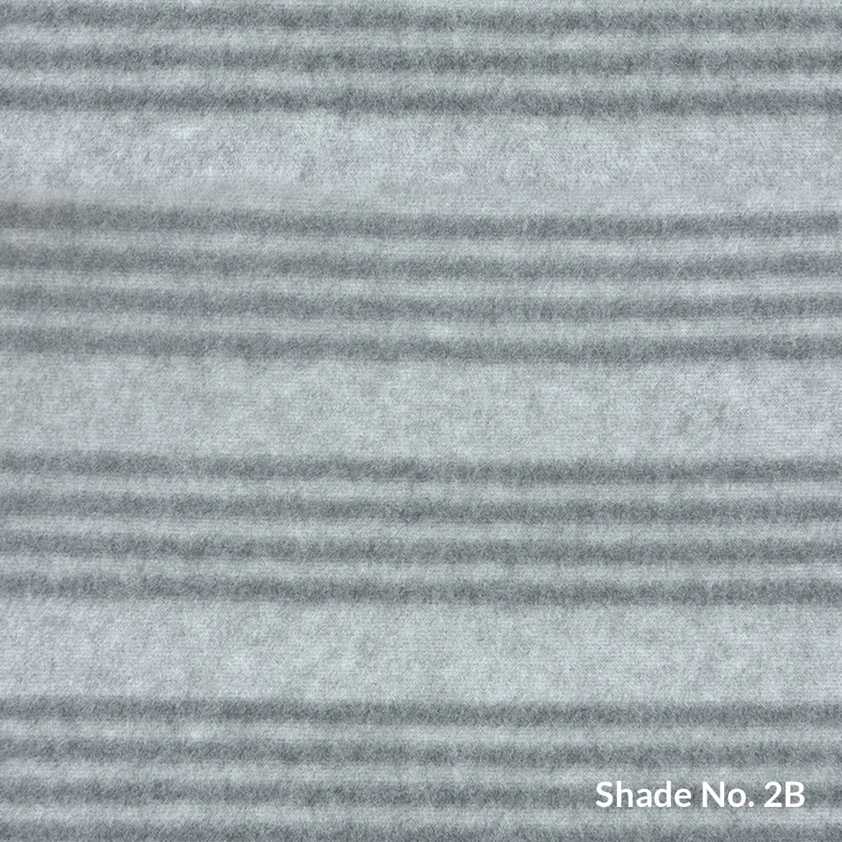 No-Dye Melange Fleece Throw | Double-Sided Brushed | Stripe II Grey Shade