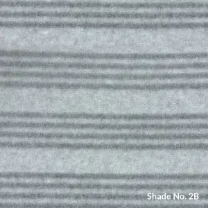 No-Dye Melange Fleece Throw | Double-Sided Brushed | Stripe II Grey Shade